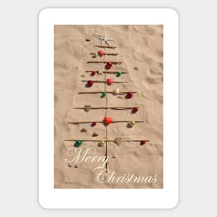 Contemporary Christmas Card Sticker